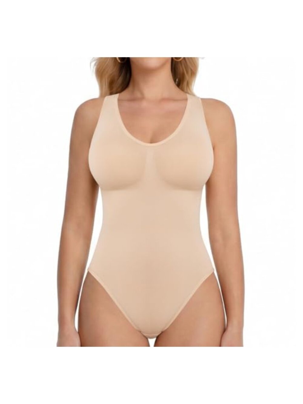 Seamless Shapewear Bodysuit Tummy Control Deep V Neck Going Out